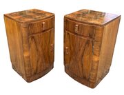 Pair Of Matching Art Deco Bedside Cabinets