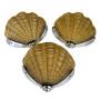 3 odeon shell wall lights