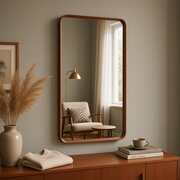 A Teak Mid-century Wall Mirror