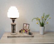 Art Deco Lamp Incorporating A Picture Frame