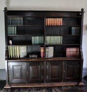 Arts And Crafts Bookcase In Dark Stained Oak