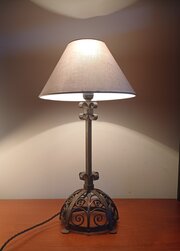 Arts And Crafts Iron Table Lamp Spital & Clark