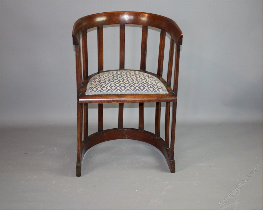 Arts And Crafts Glasgow School Barrell Chair Antiques Atlas