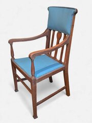 Arts And Crafts Armchair With Carved Heart 