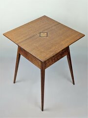Arts And Crafts Occasional Table With Inlaid Top