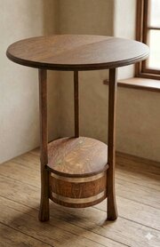 Arts and crafts table in oak by Listers of Dursley