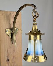 Arts And Crafts Wall Light Vaseline Shade