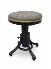 Viennese Bentwood Adjustable Stool By J & J Kohn