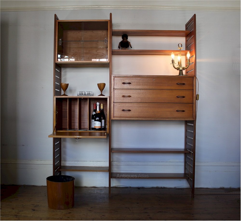 Antiques Atlas Ladderax Teak Shelving System By Staples C1960