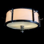 Large Art Deco Chrome Ceiling Light
