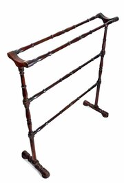 Late Victorian  19th Century Towel Rail In Mahogany