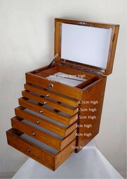 Lockable 1930s Tabletop Dentists Chest 