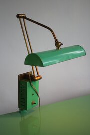 Mid Century Green Industrial Lamp