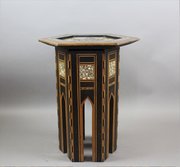 Moorish Occasional Table C1900 Inlaid With Mother 