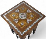 Moorish Side Table With Mother Of Pearl Inlay
