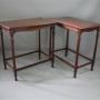 Pair of Shapland & Petter tables in mahogany