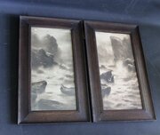 Pair Of Oak Arts And Crafts Period Frames 