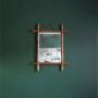 Small Faux Bamboo mirror