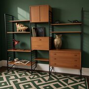 Staples Ladderax Modular Shelving System With Blac