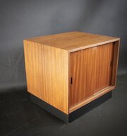 Teak Mid Century Record Housing Cabinet