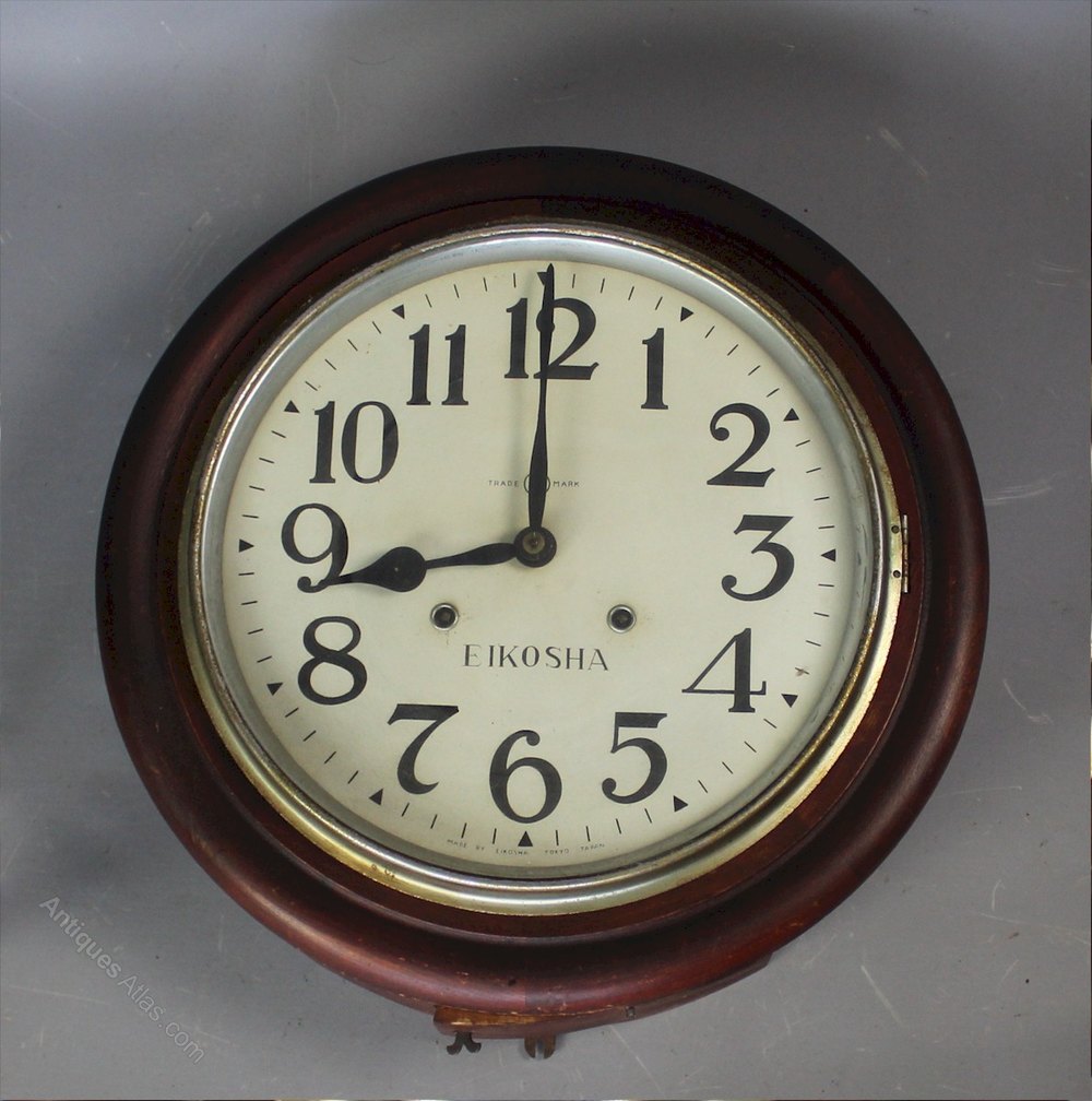 Antiques Atlas Three Japanese Wall Clocks By Seikosha 1920's