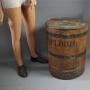 Victorian tole lidded FLOUR bin