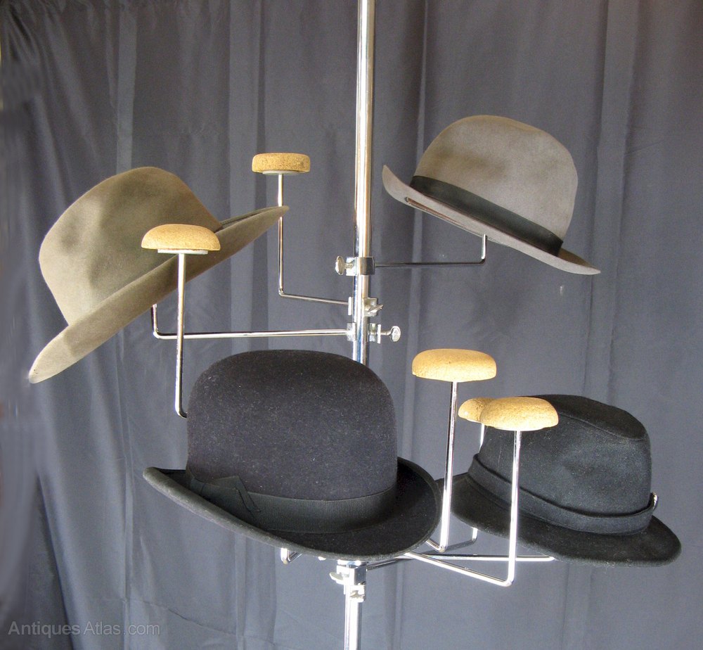 Antiques Atlas Vintage Shop Fitting. Chrome Hat Rack