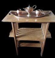 W.A.S Benson , Arts And Crafts, Copper Teaset 
