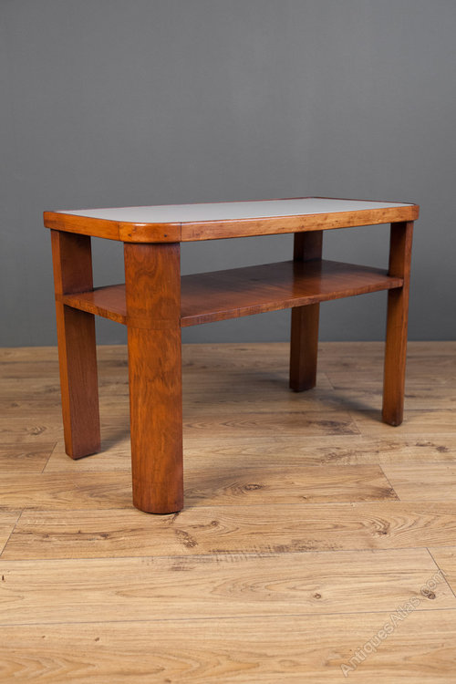 Art Deco Walnut Side Table Antiques Atlas