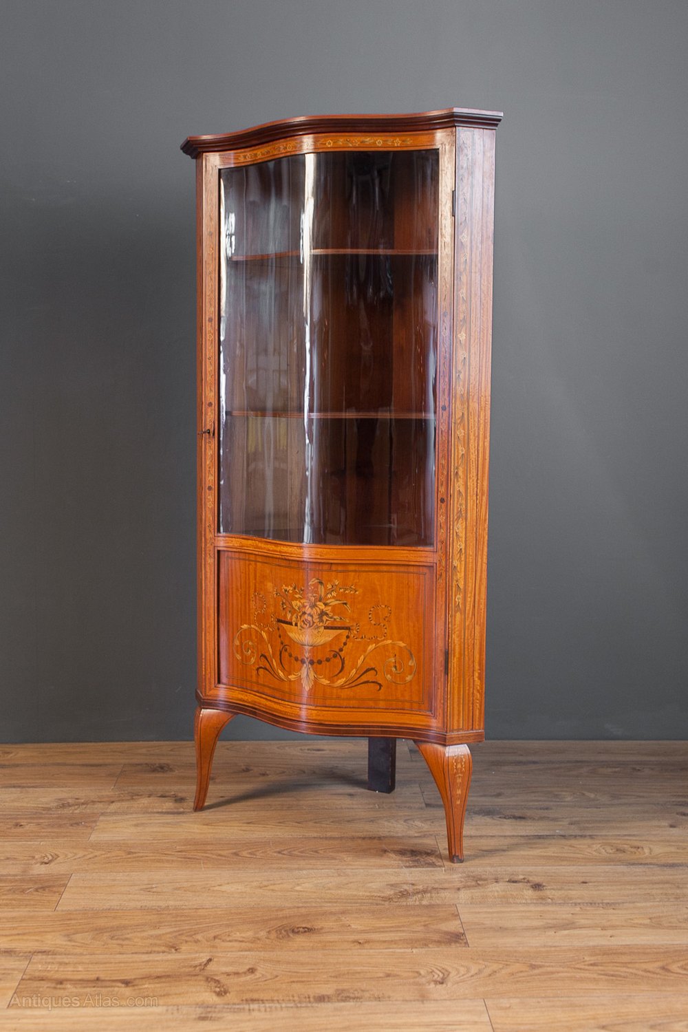 Edwardian Inlaid Corner Cupboard Antiques Atlas