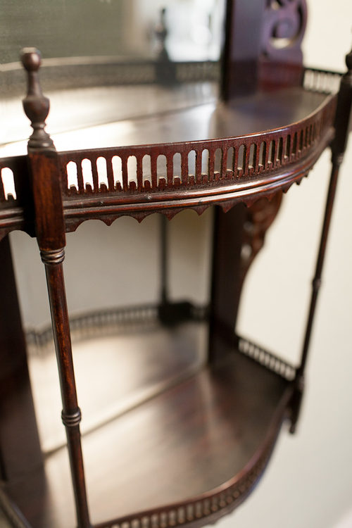 Edwardian Mahogany Hanging Wall Shelf. Antiques Atlas