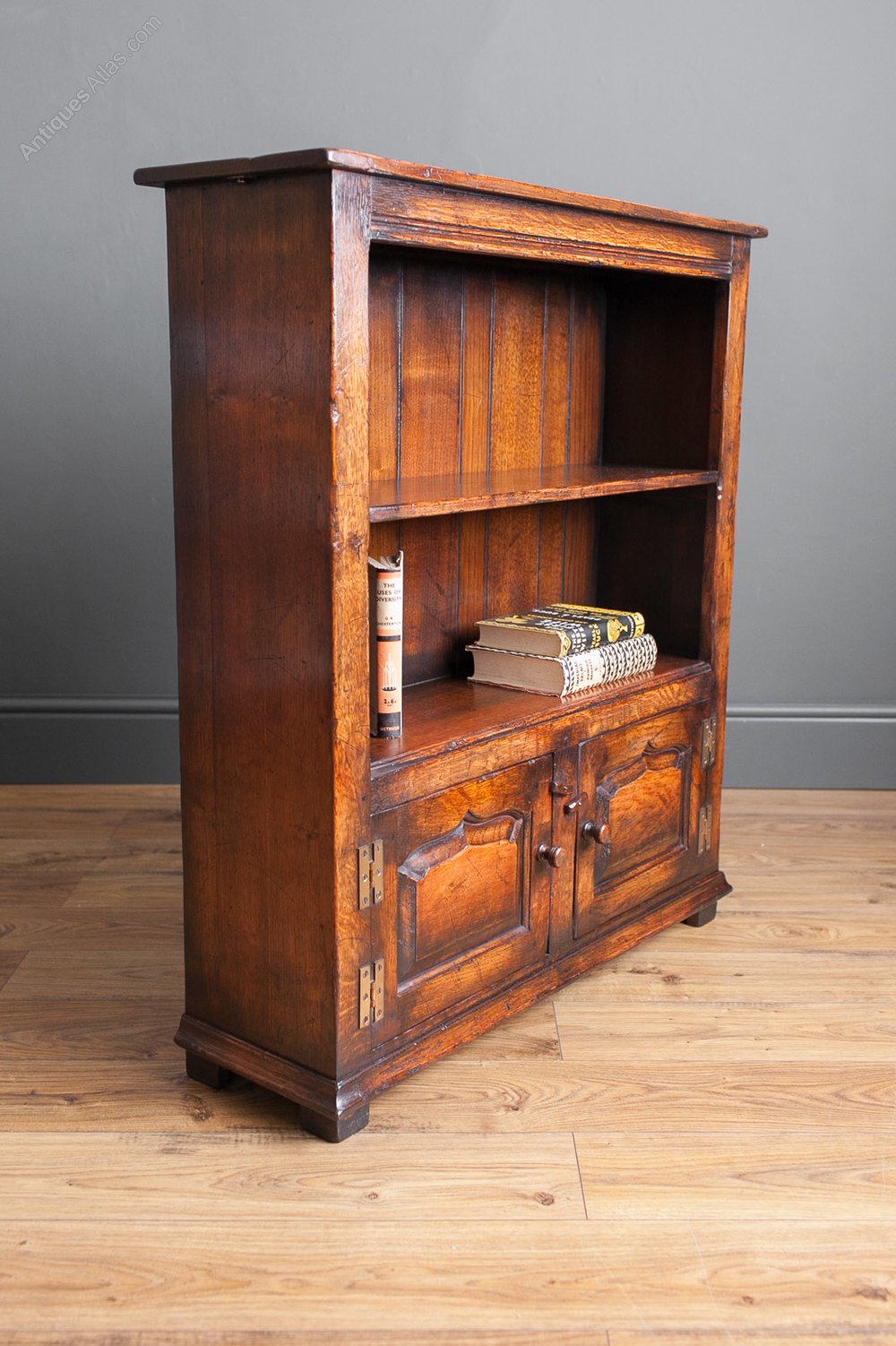 Antiques Atlas Oak Bookcase With Cupboard