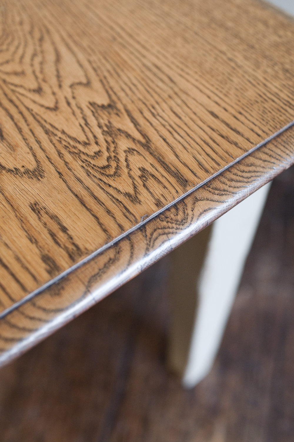 Solid Oak Painted Kitchen Table - Antiques Atlas