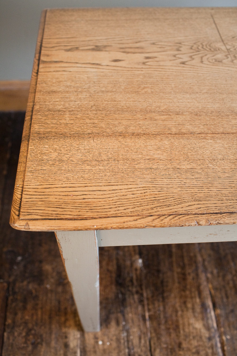 Solid Oak Painted Kitchen Table Antiques Atlas