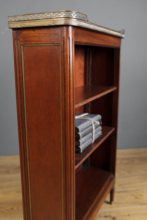 Walnut Marble Top Bookcase. Antiques Atlas