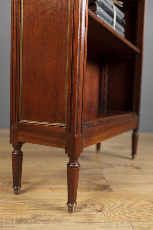 Walnut Marble Top Bookcase. Antiques Atlas
