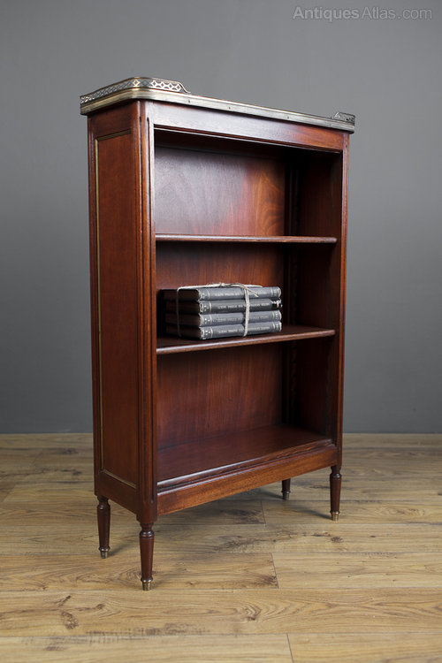 Walnut Marble Top Bookcase. Antiques Atlas