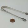 George III Period Silver Bright Cut Sugar Tongs