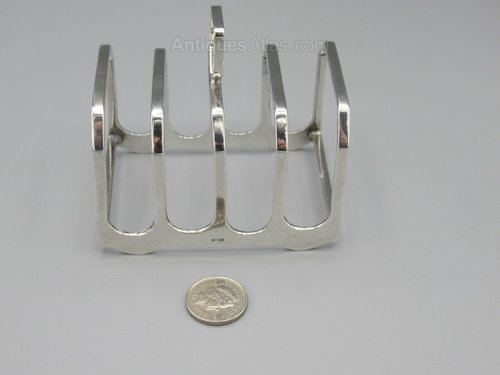 Antiques Atlas Silver Five Bar Toast Rack, Elkington Co 1946