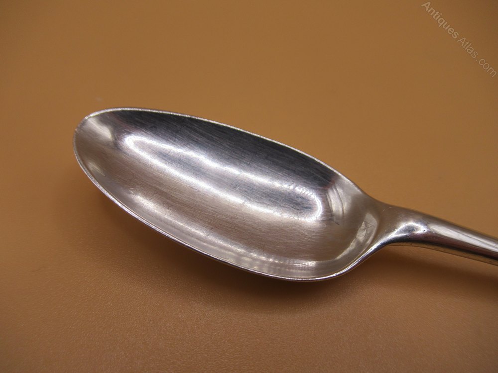 Antiques Atlas Silver Hanoverian Double Drop Teaspoon C1730