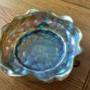Loetz Glass Centrepiece Bowl With Pewter Mount