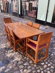 Mouseman Dining Table And 6 Chairs