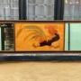 Rowley Gallery Marquetry Cockerell panel mirror 