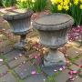 Pair of Large Classical Stone Garden Planters