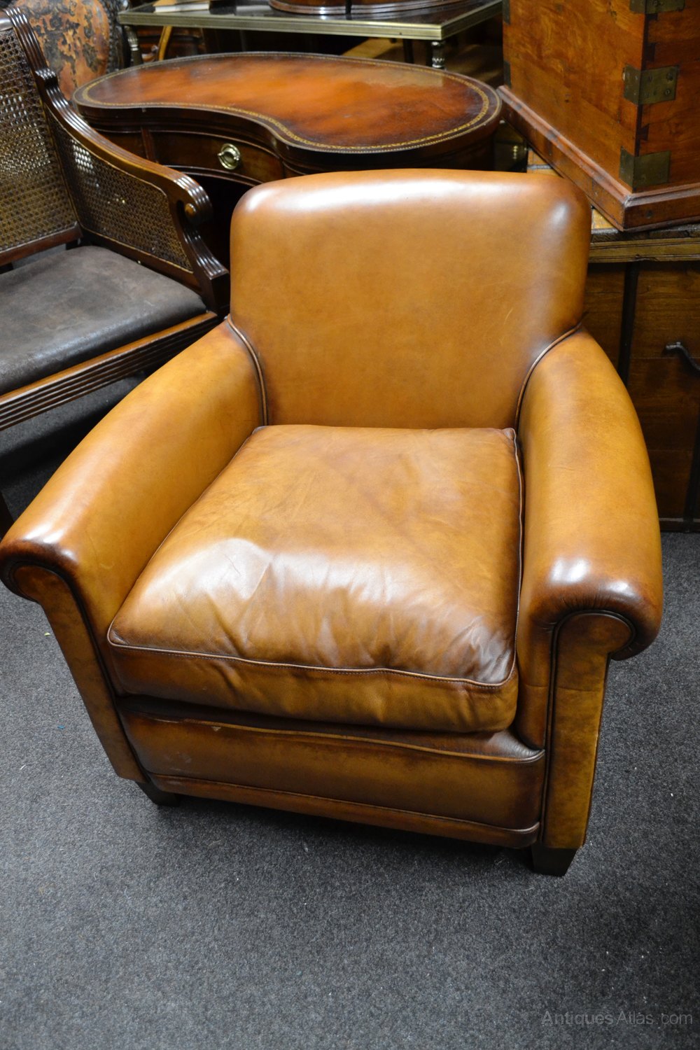 Antiques Atlas Vintage Laura Ashley Leather Chair