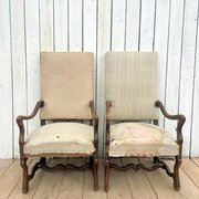 Os De Mouton Armchairs For Re-upholstery