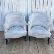 Pair Of French Armchairs For Re-upholstery