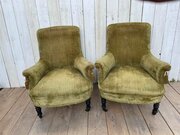 Pair Of Napoleon 111 French Chairs