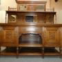 Carved Oak Mirror Back Sideboard