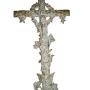 Large cast iron Crucifix grave marker
